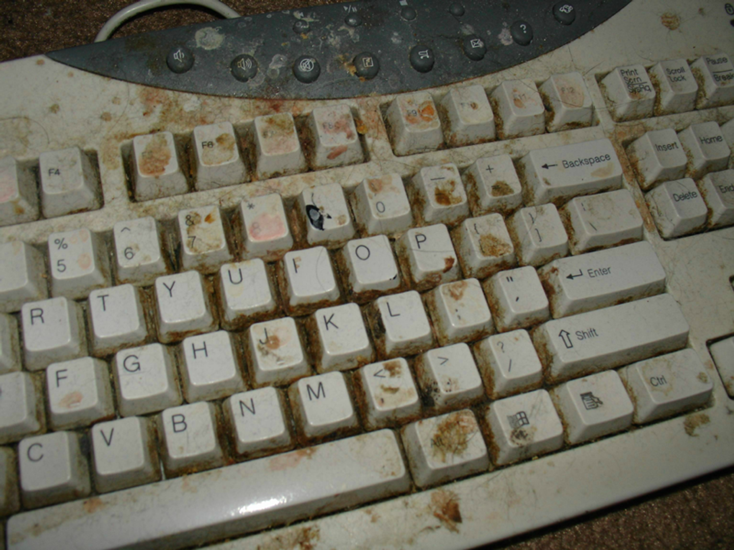 Грязная клавиатура